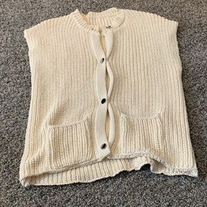 Women's Cream Sweater Vest